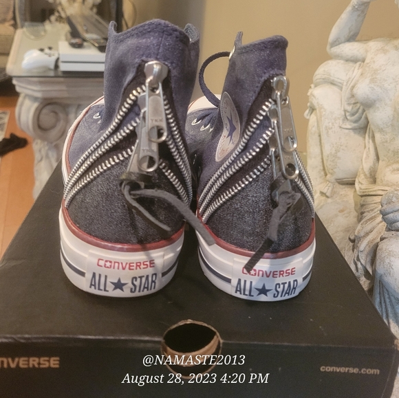 Chuck Taylor All Star Tri Zip High Top Converse #499 - Picture 13 of 16